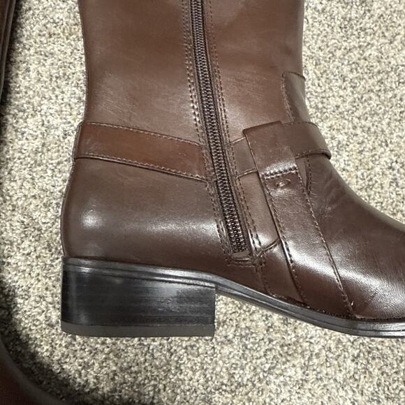 Lauren Ralph Lauren Womens Margarite Dark Brown Riding Boots 5 Width B NWB - Picture 5 of 16